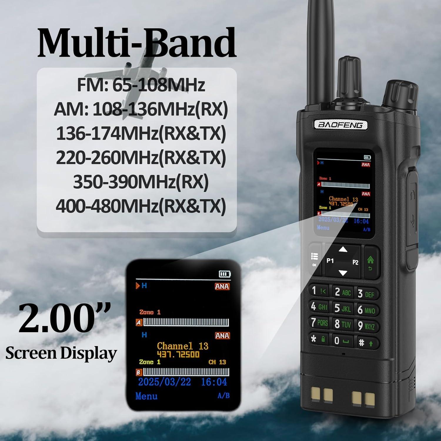 Radio DMR BAOFENG DM-32 10W GPS APRS Multi-Banda