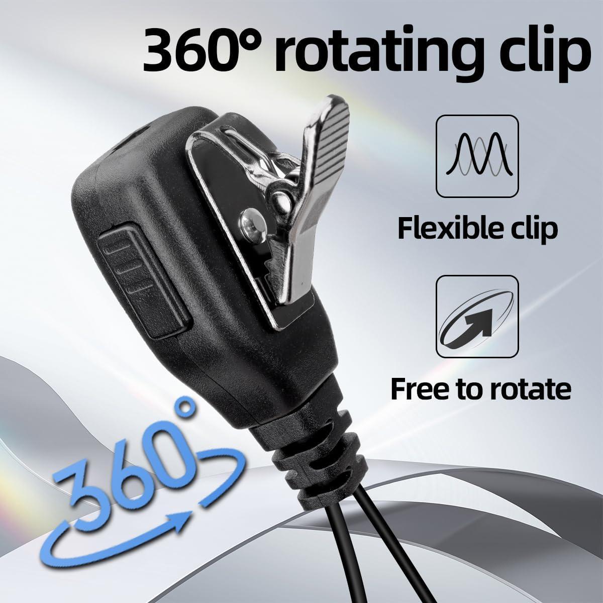 Auriculares Baofeng 2 Pin con Micrófono para Walkie Talkie