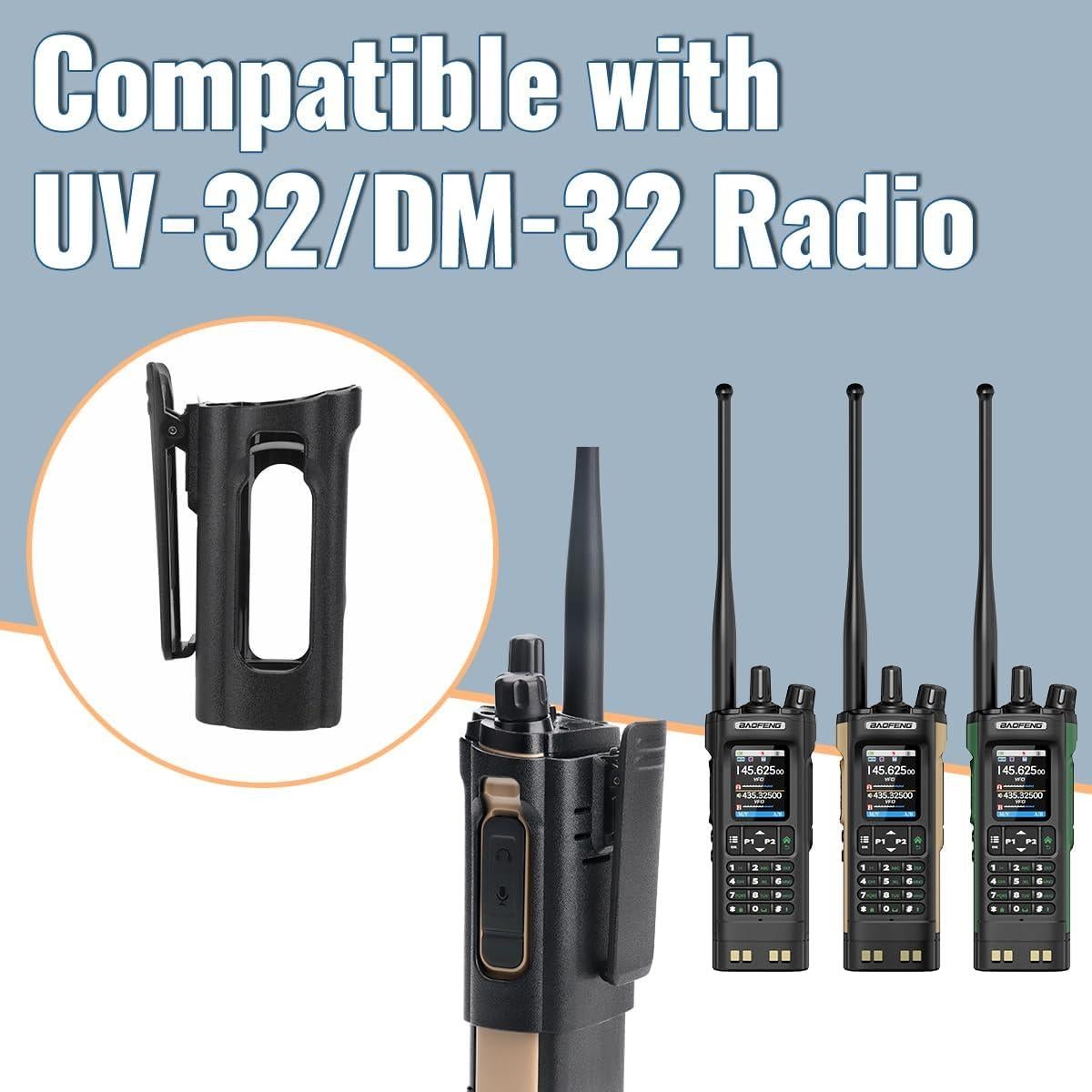 Funda de Radio Baofeng DM32/UV32 con Clip para Cinturón