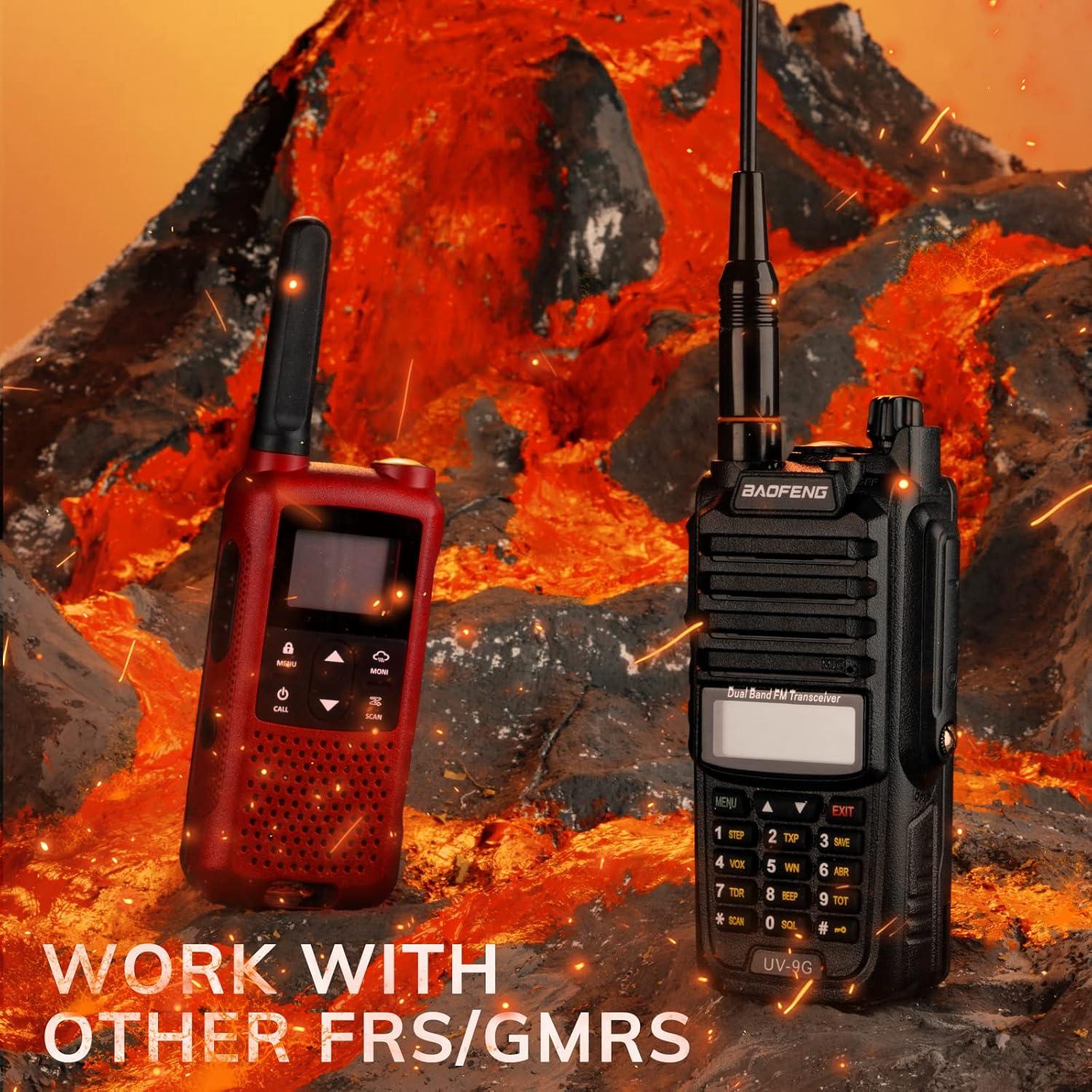 Radio BAOFENG UV-9G GMRS Impermeable IP67 con Escáner NOAA