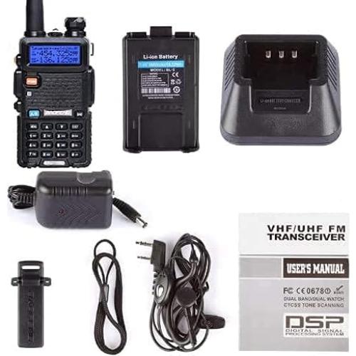 Paquete de 6 Radios de Dos Vías Baofeng UV-5R 144-148/420-450Mhz