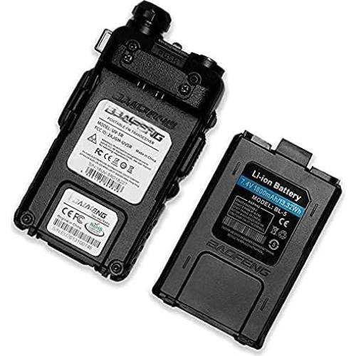 Paquete de 6 Radios de Dos Vías Baofeng UV-5R 144-148/420-450Mhz