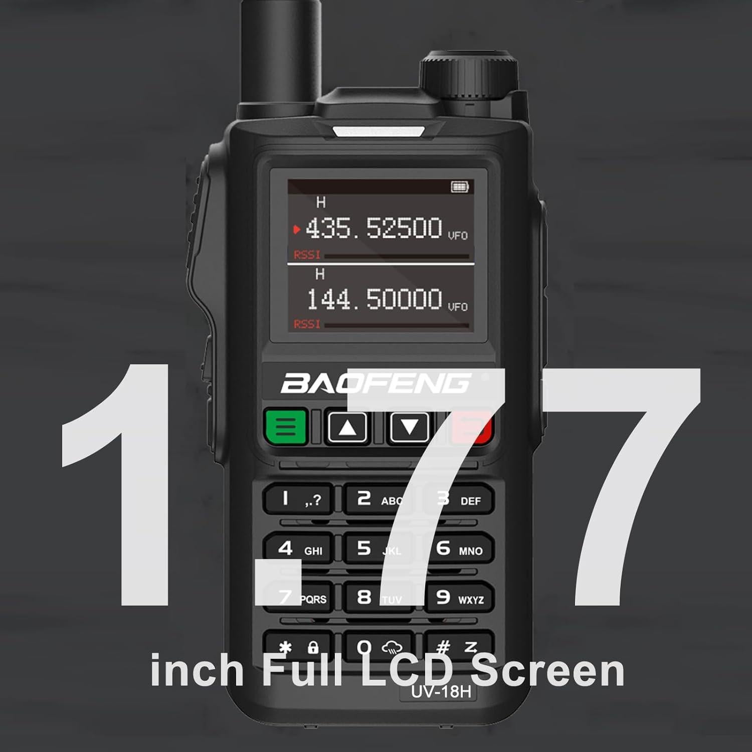 Radio BAOFENG UV-18H 5W GPS USB-C Walkie Talkie 730g