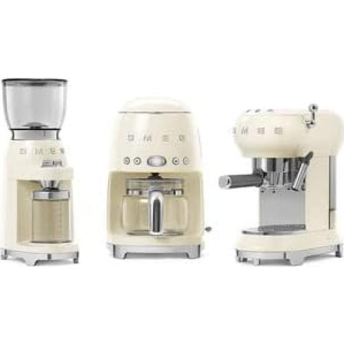 Cafetera de Goteo Smeg DCF12 Retro Crema con Jarra Extra