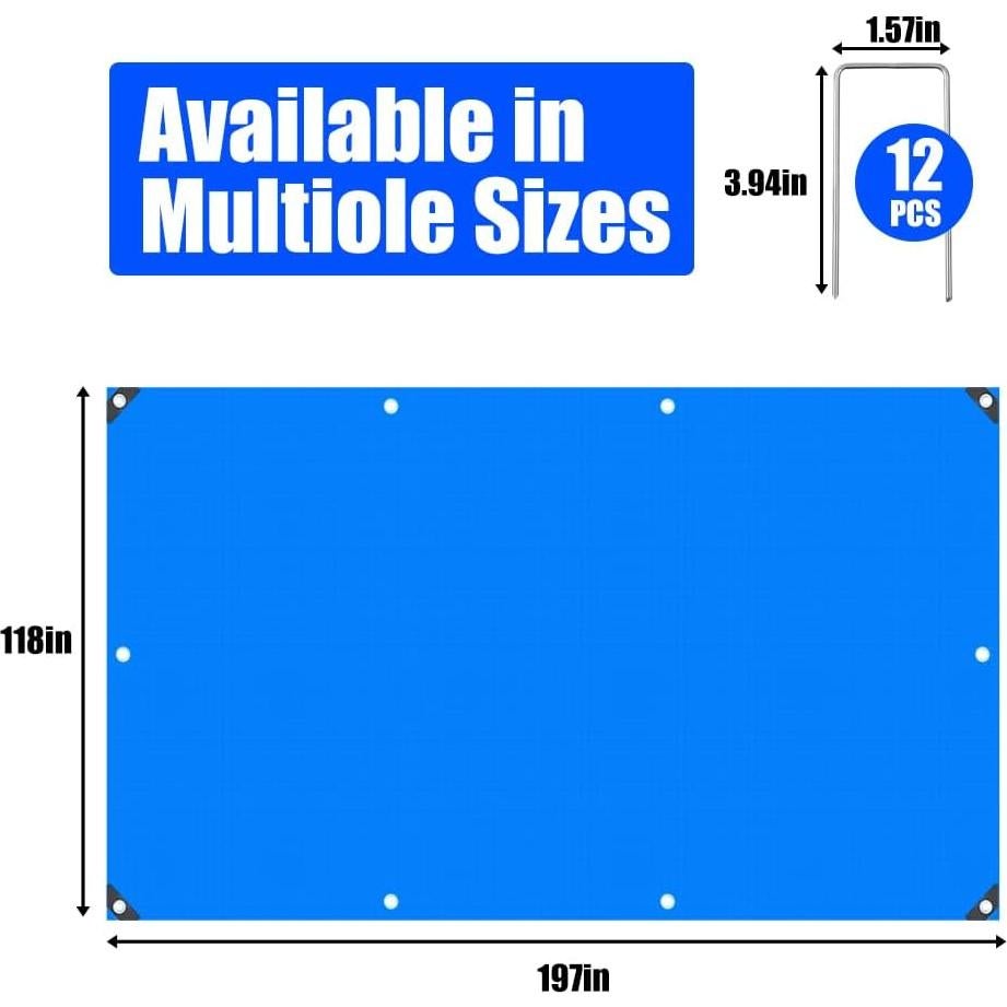 Mat de Rebote Pesado GRETJOB 197x118 cm para Inflables