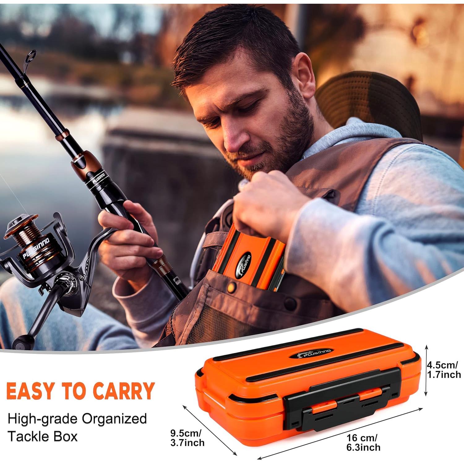 Kit de Accesorios de Pesca PLUSINNO 253pcs con Caja Organizada