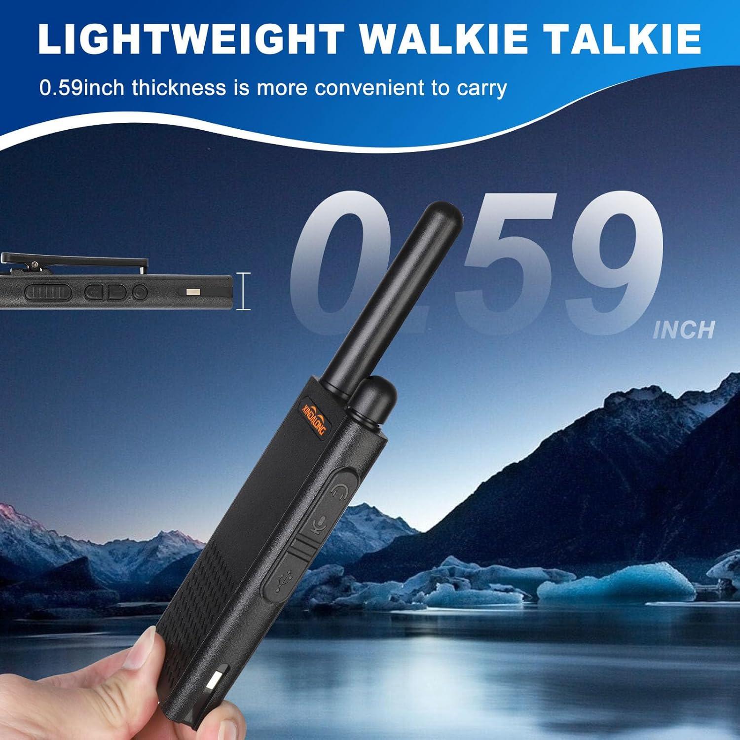 Walkie Talkies Xindalong T26 2-Pack Ultra-Finos 16 Canales