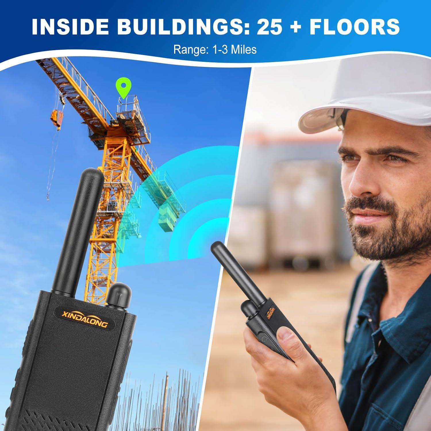 Walkie Talkies Xindalong T26 2-Pack Ultra-Finos 16 Canales