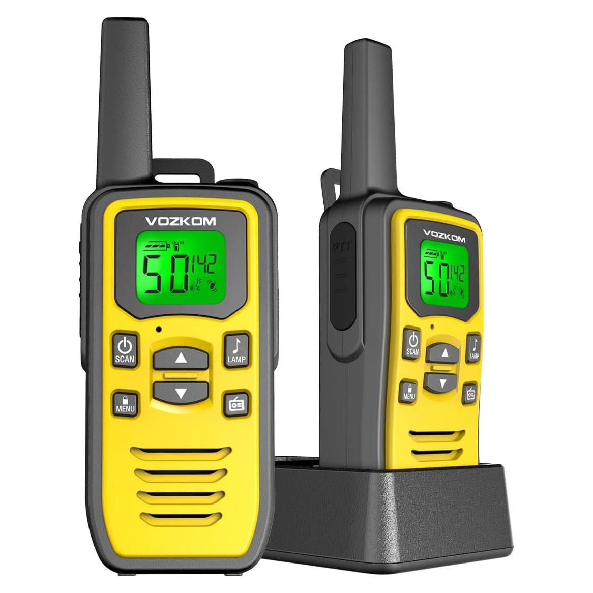 Walkie Talkies VOZKOM de Largo Alcance 24 km, 50 Canales