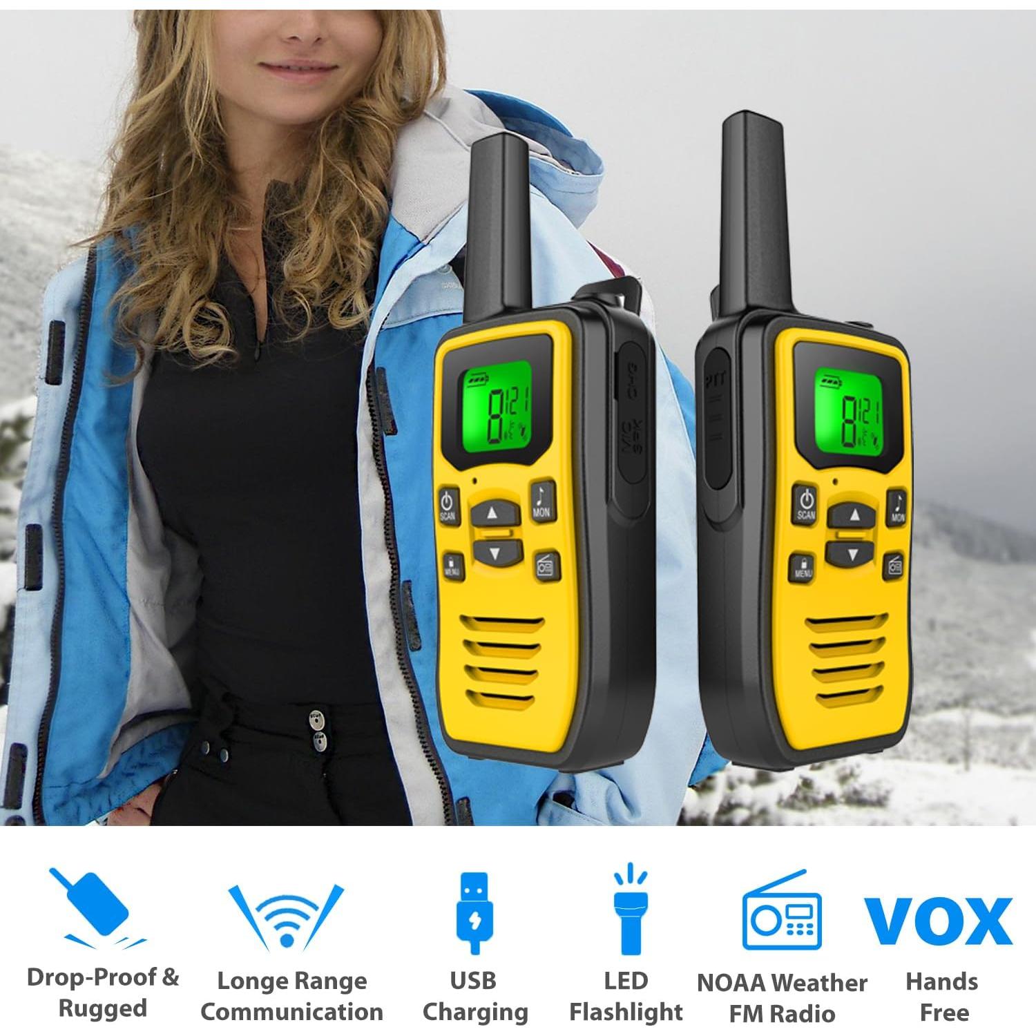 Walkie Talkies VOZKOM de Largo Alcance 24 km, 50 Canales