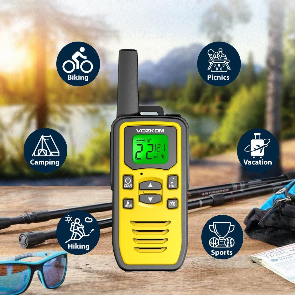 Walkie Talkies VOZKOM de Largo Alcance 24 km, 50 Canales