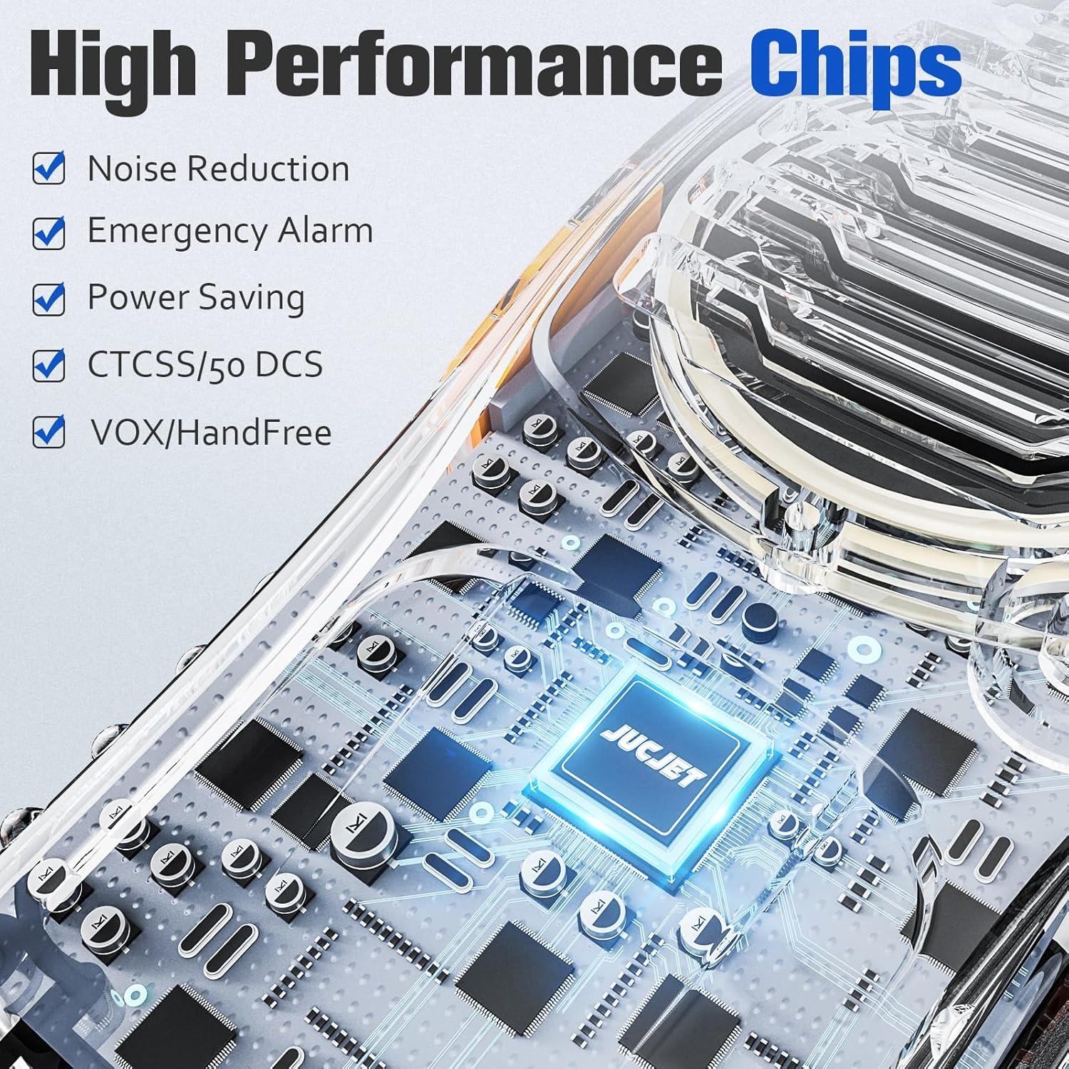 Walkie Talkies JUCJET H888S 4 Pack UHF 2W 8.05 km