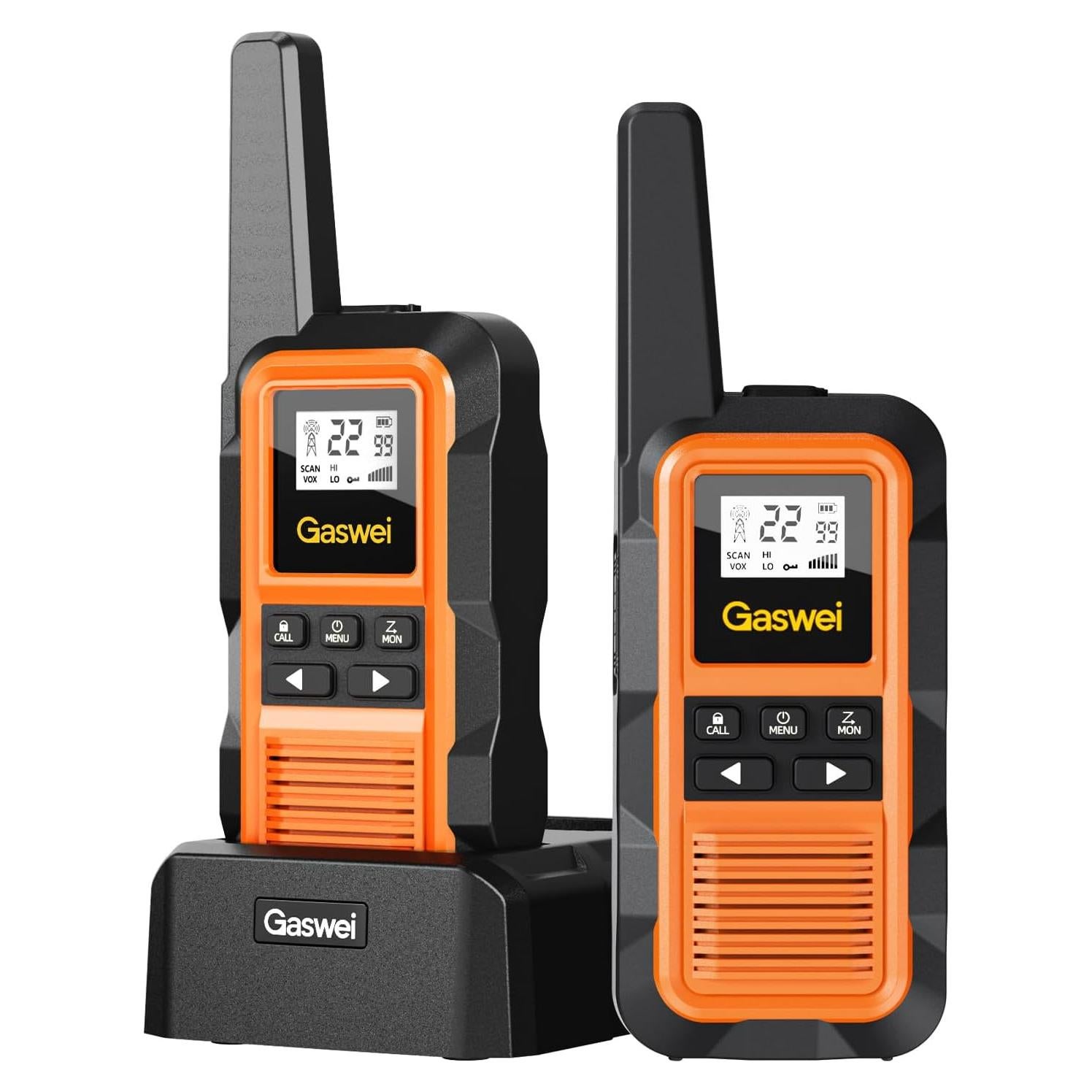 Walkie Talkies Gaswei G2pro Impermeables 2W 2 Paquete Naranja