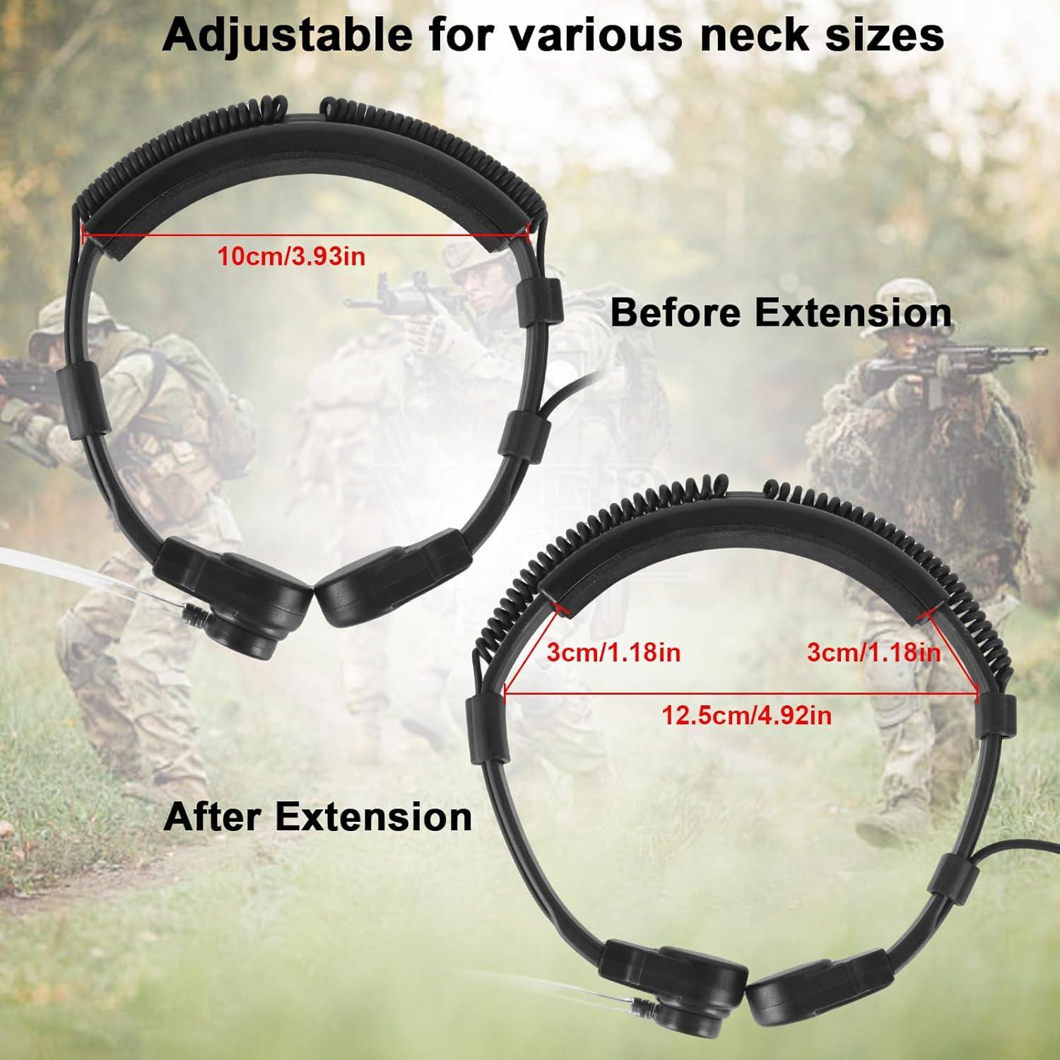 Auricular de Micrófono de Garganta Táctico Motorola XPR 3500e