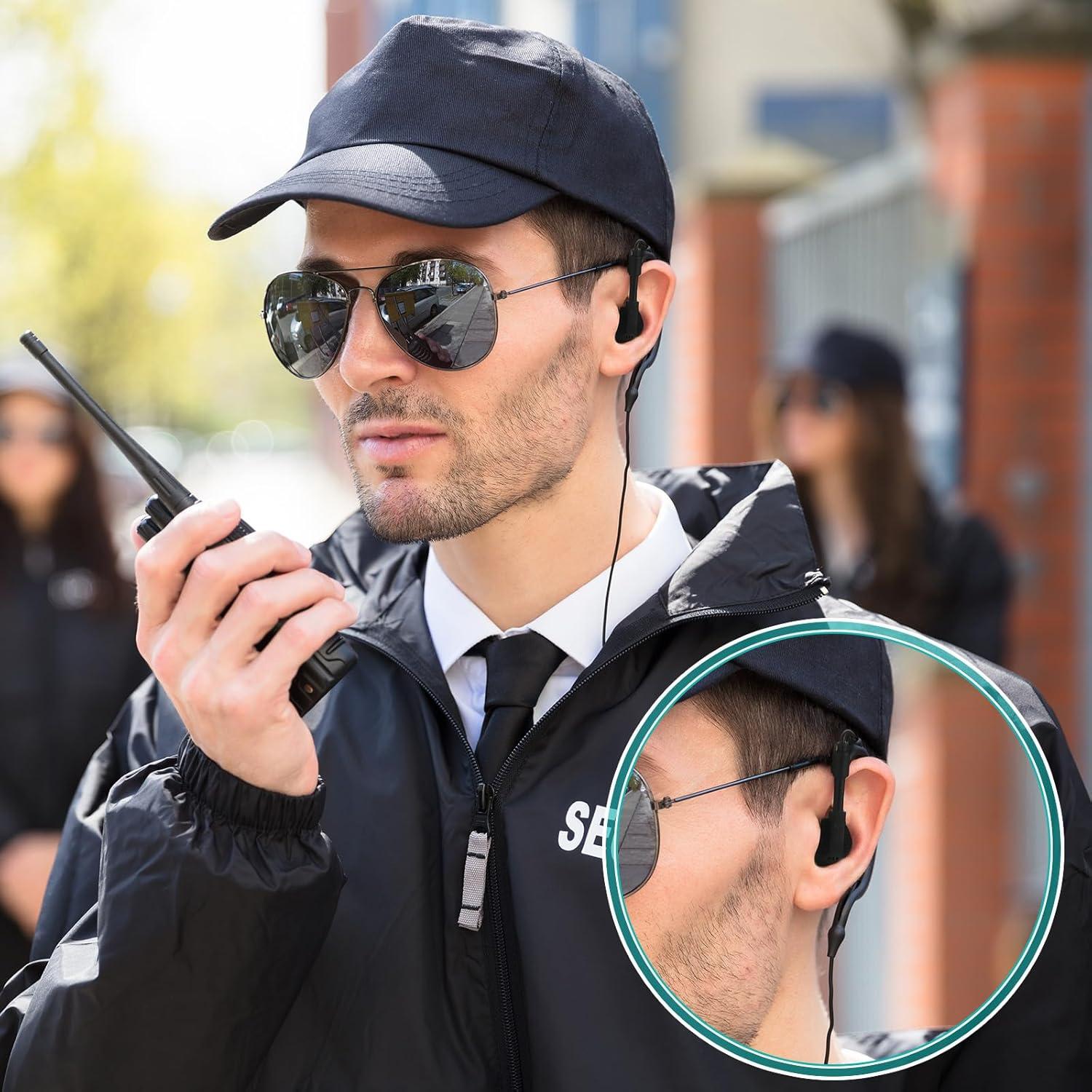 20 Auriculares Walkie Talkie con Micrófono PTT 2 Pines Saysurey