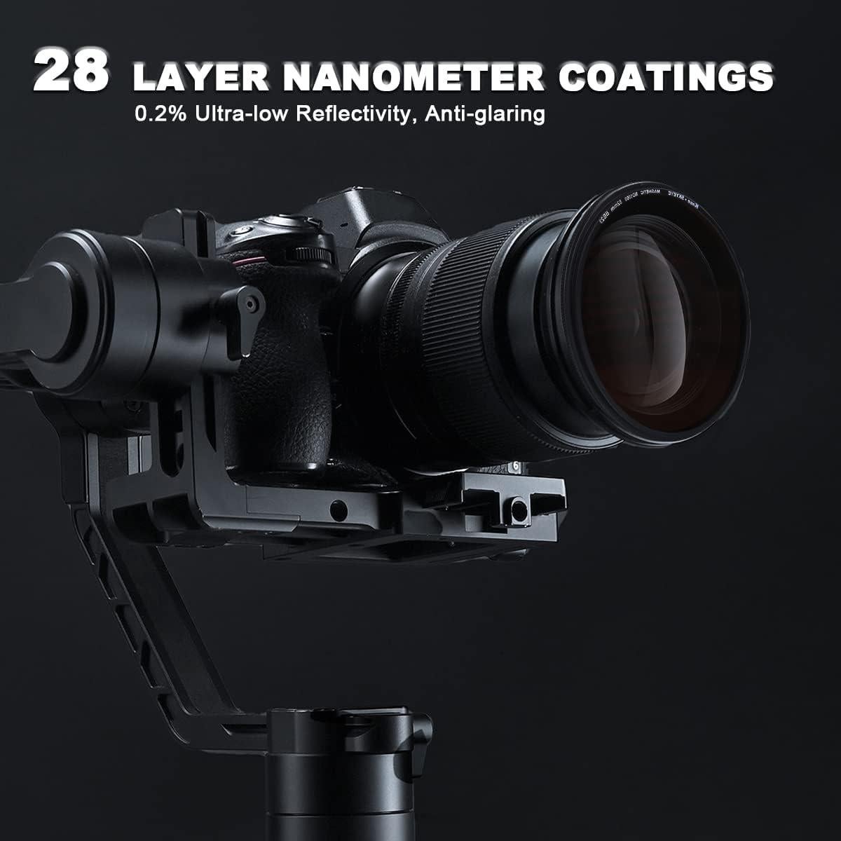 Filtro Circular Magnético Kase 82mm CPL ND8 ND64 Kit Completo