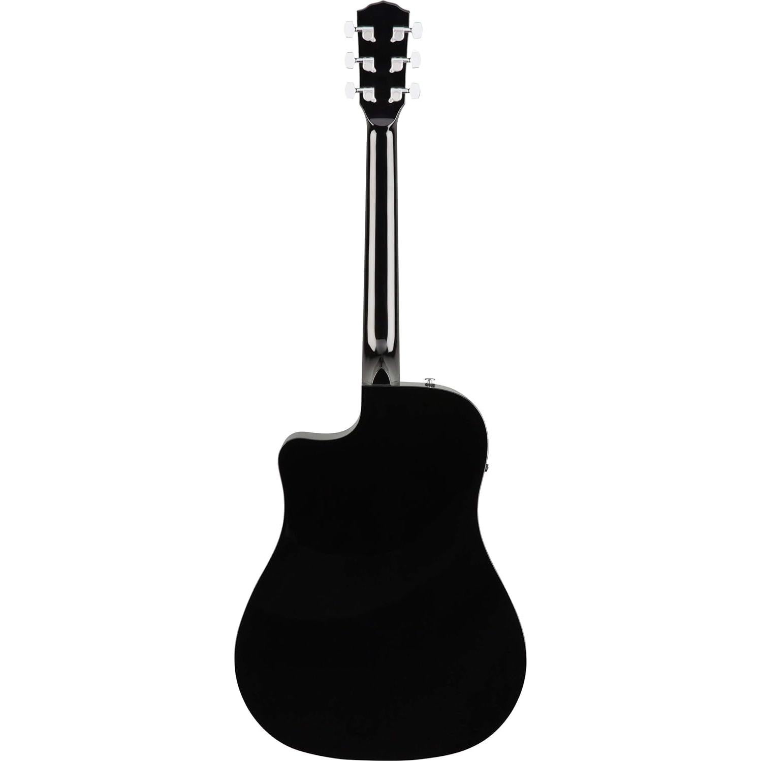 Guitarra Acústica-Eléctrica Fender CD-60SCE Negra con Accesorios