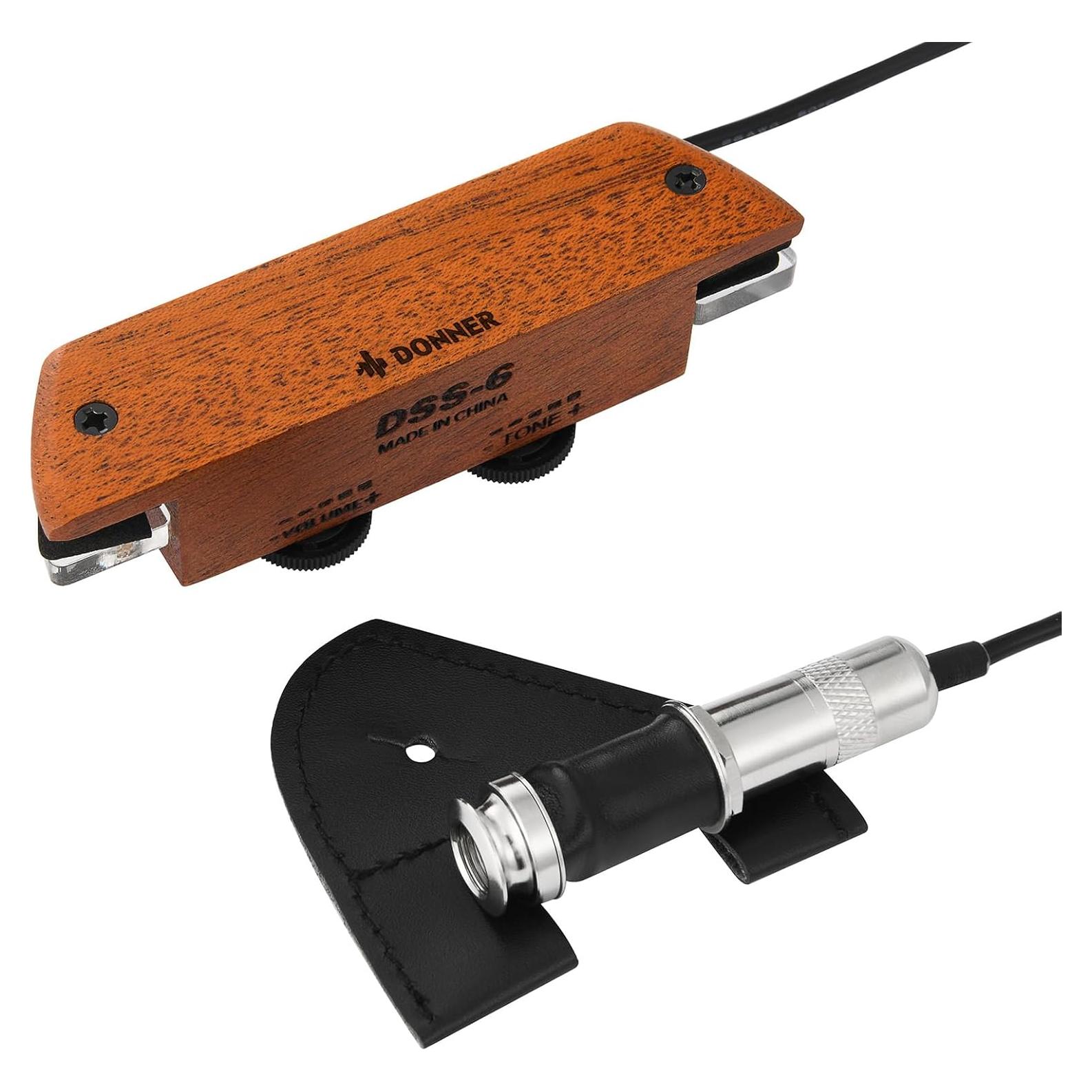 Pickup de guitarra acústica Donner DSS-6, pasivo humbucker