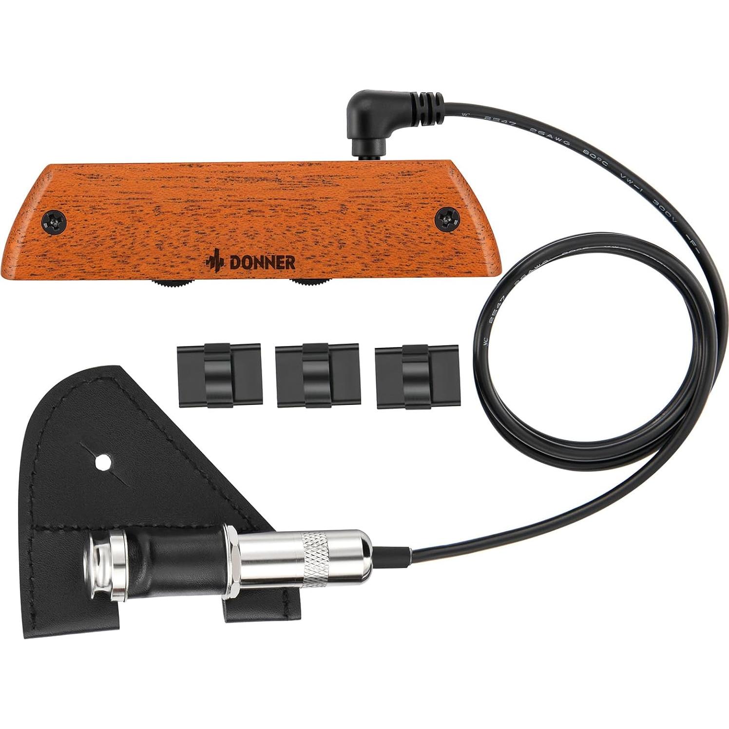 Pickup de guitarra acústica Donner DSS-6, pasivo humbucker