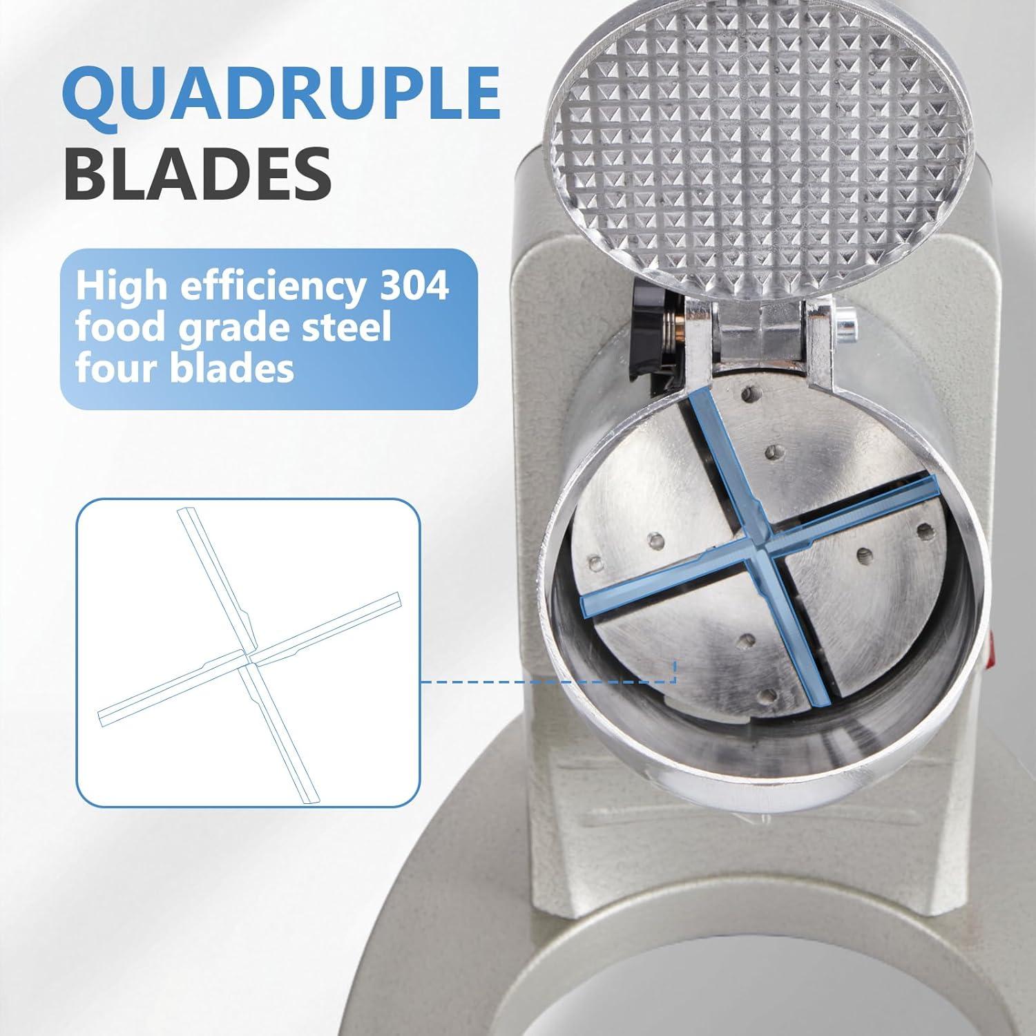 Máquina de Hielo Raspado YODHOSA 300W 130 kg/h Acero Inoxidable