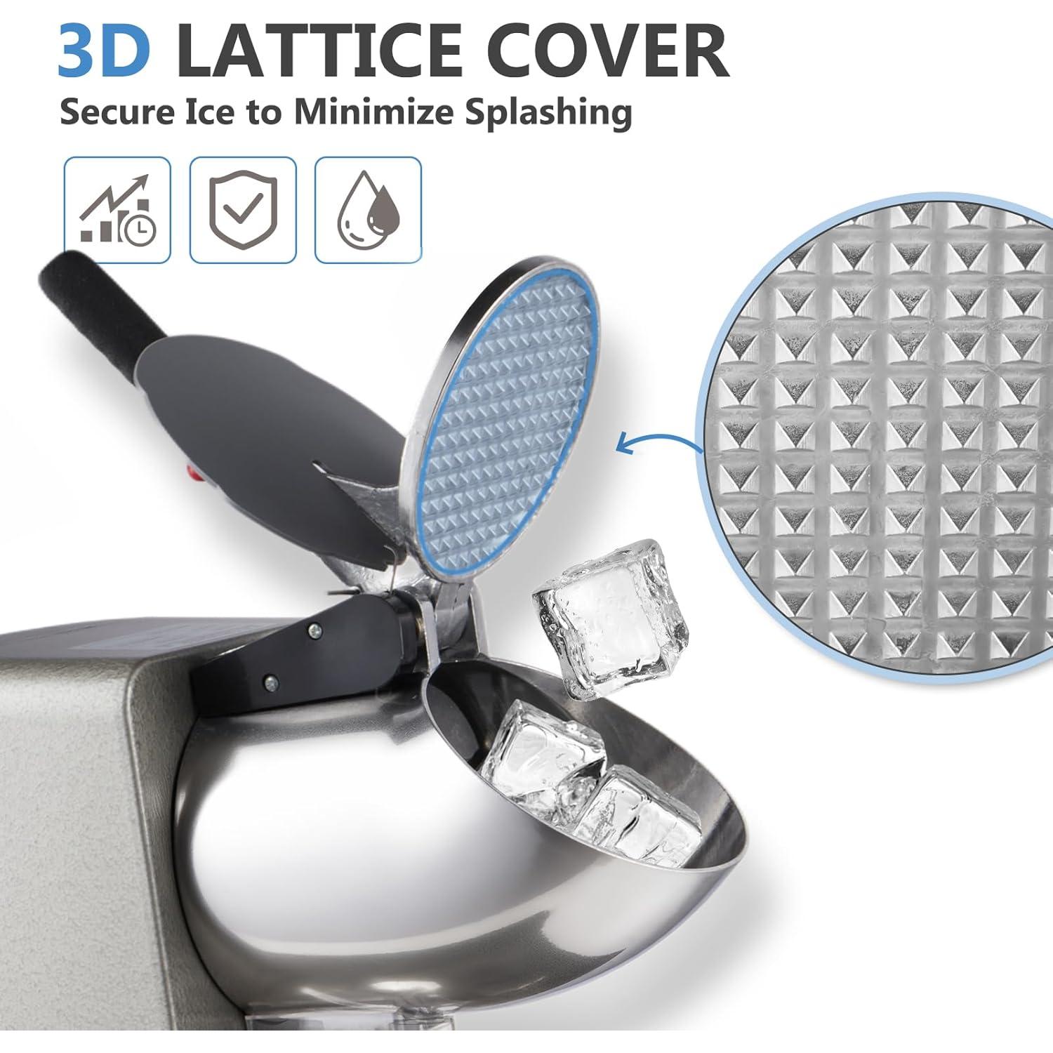 Máquina de Hielo Raspado YODHOSA 300W 130 kg/h Acero Inoxidable