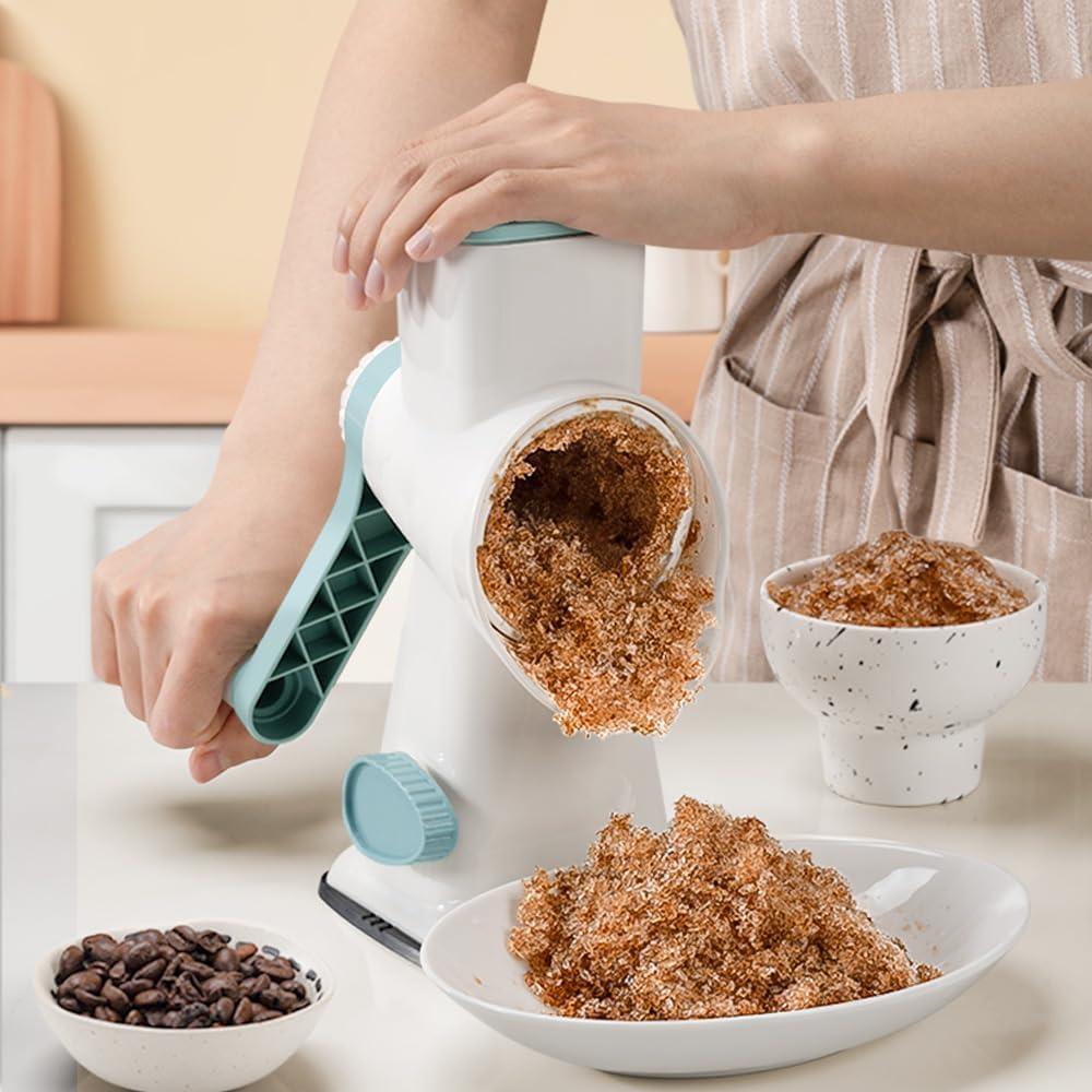 Máquina de Hielo Raspado Manual 335B Blanca con Cuchillas de Acero