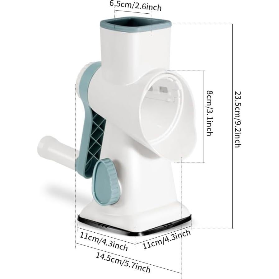 Máquina de Hielo Raspado Manual 335B Blanca con Cuchillas de Acero