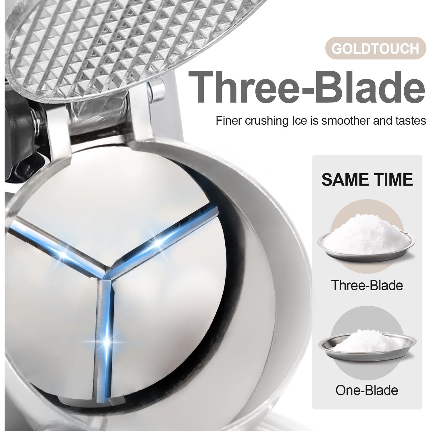 Máquina de Hielo Raspado OKF 380W 130kg/h Acero Inoxidable Rojo