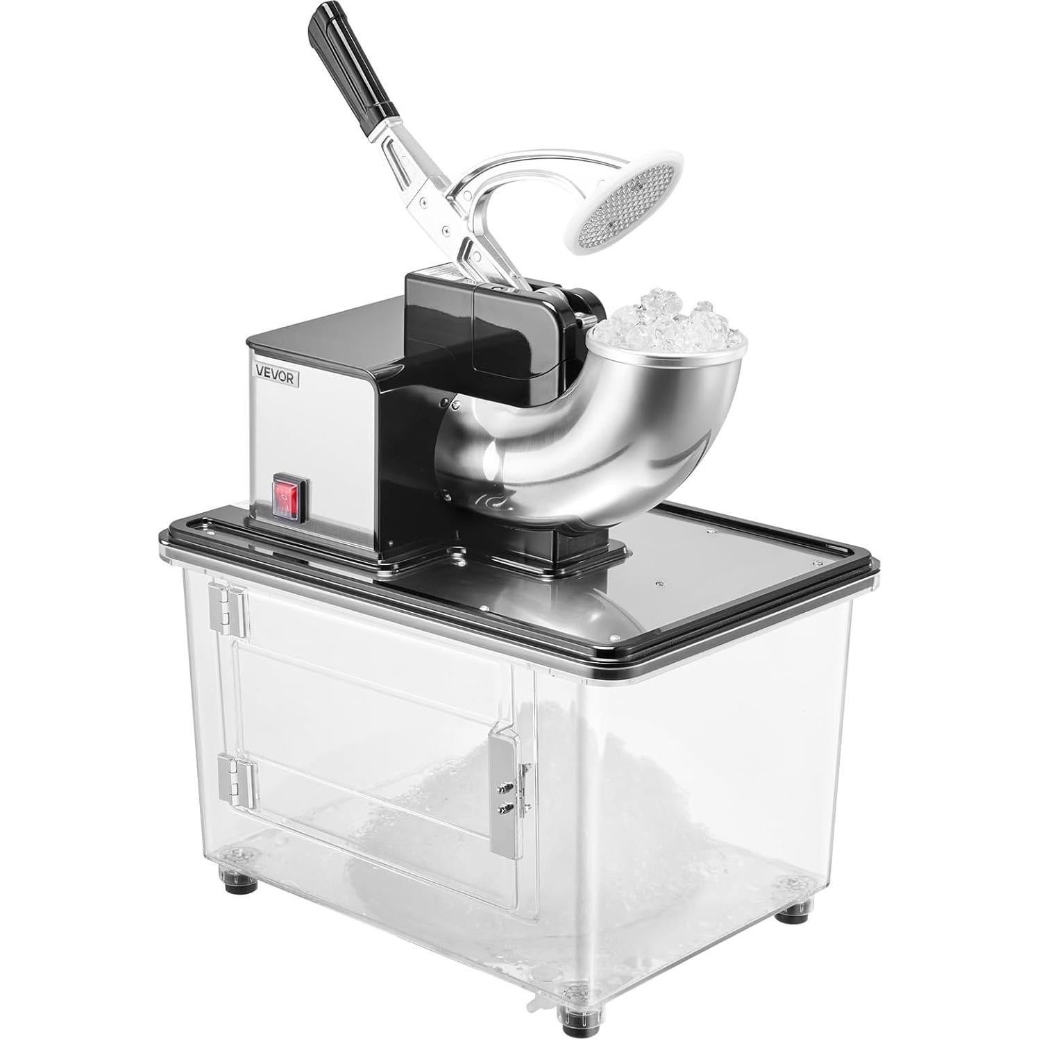 Trituradora de Hielo VEVOR 299 kg/h 350W Acero Inoxidable