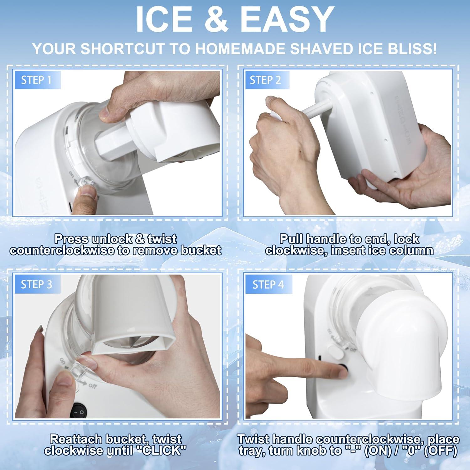 Máquina de Conos de Nieve Pratello IM0001 Eléctrica Portátil