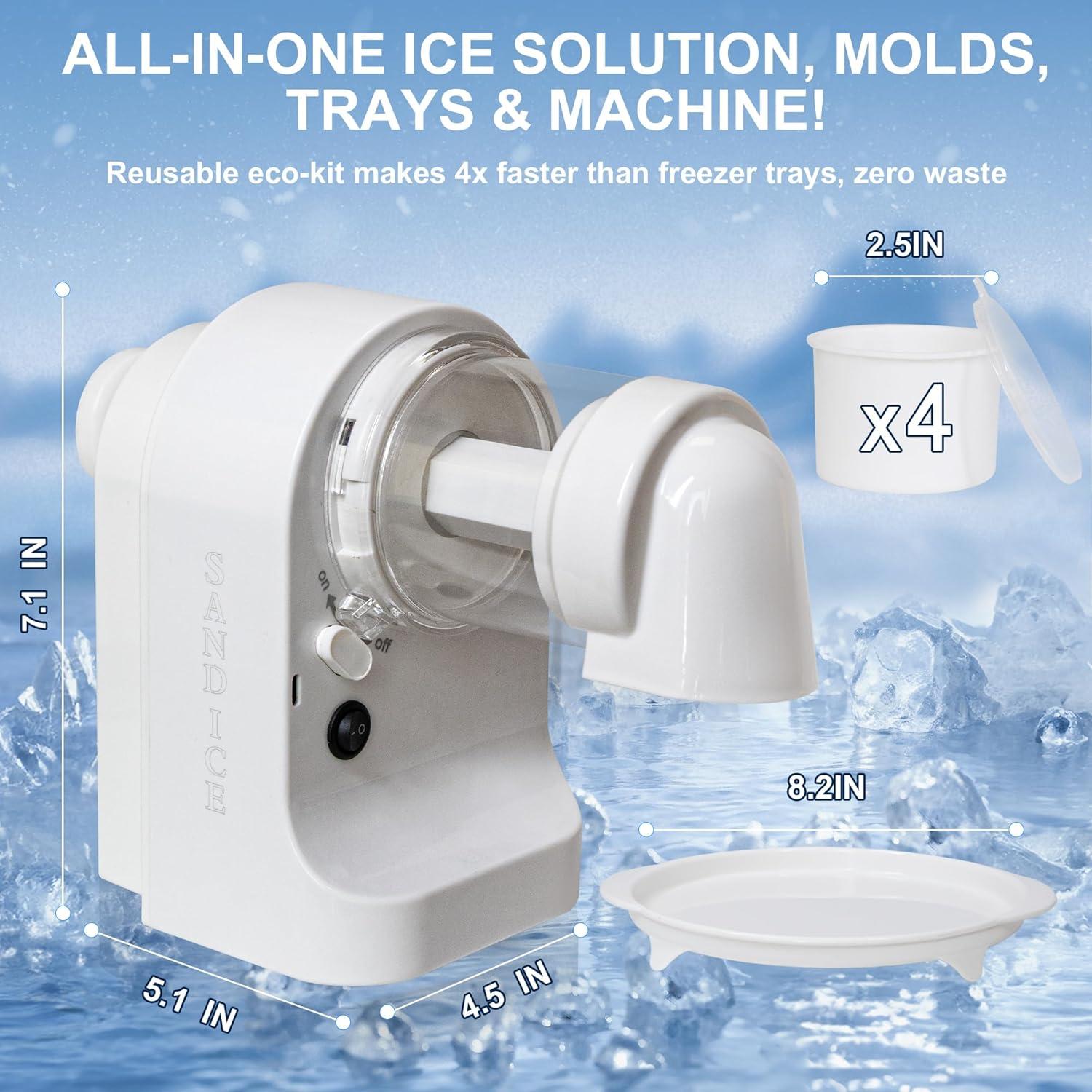 Máquina de Conos de Nieve Pratello IM0001 Eléctrica Portátil