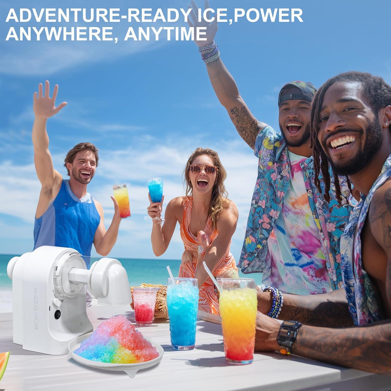 Máquina de Conos de Nieve Pratello IM0001 Eléctrica Portátil