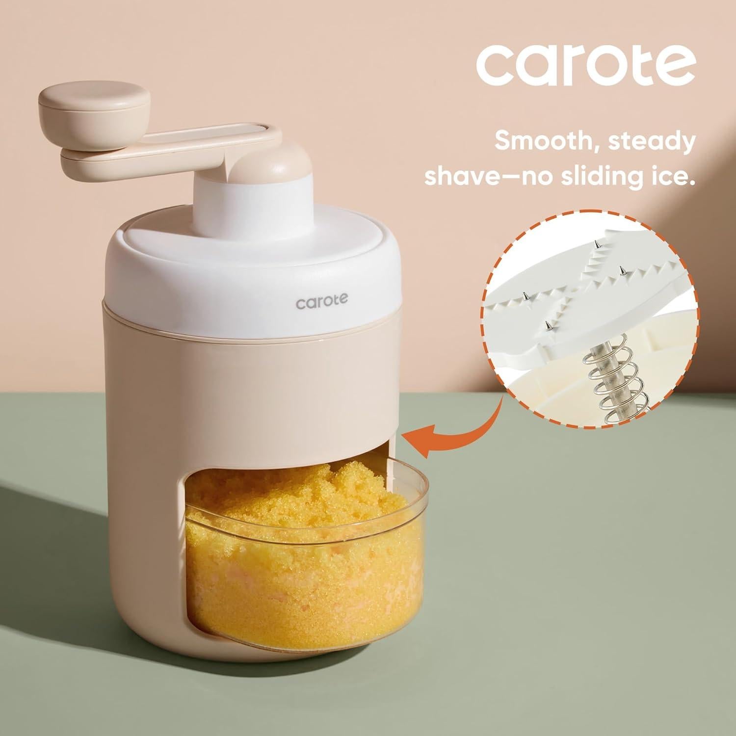 Máquina de Hielo Raspado Manual CAROTE A13138 - Portátil y Ligera