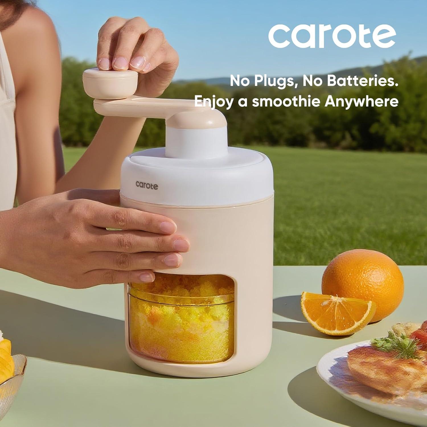 Máquina de Hielo Raspado Manual CAROTE A13138 - Portátil y Ligera