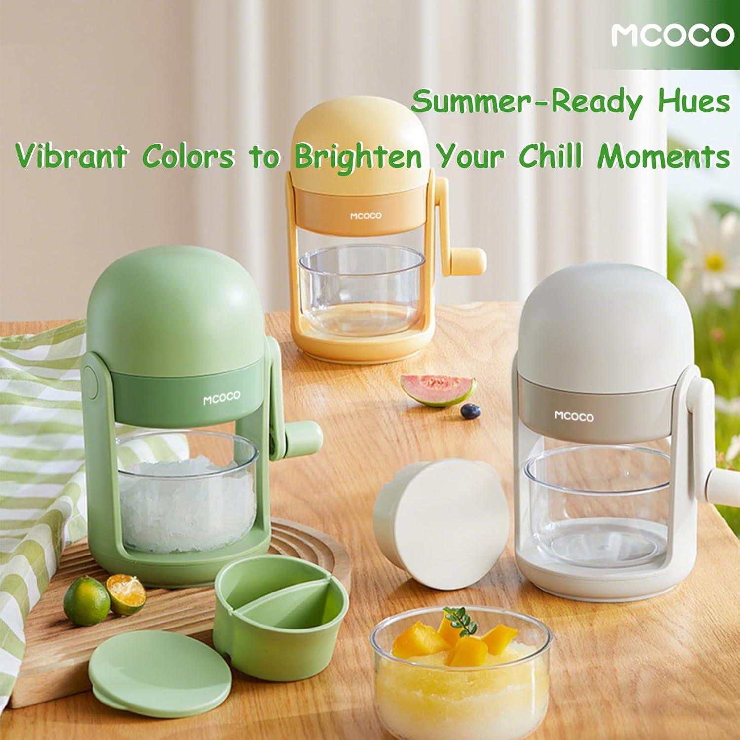 Trituradora de Hielo MCOCO Verde 0.75 kg con Tazón y Molde