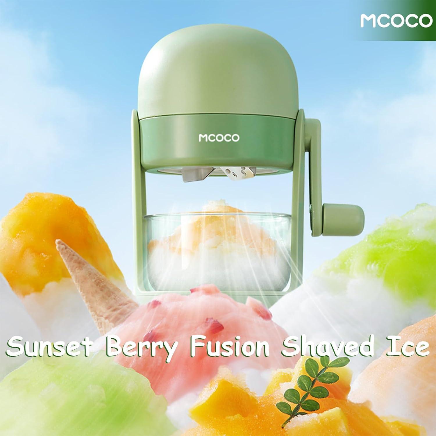 Trituradora de Hielo MCOCO Verde 0.75 kg con Tazón y Molde