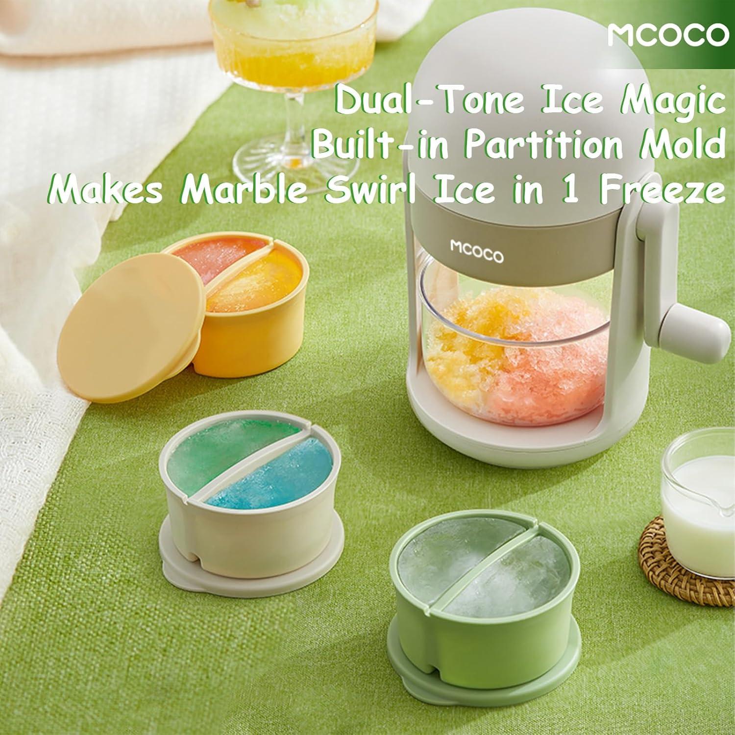 Trituradora de Hielo MCOCO Verde 0.75 kg con Tazón y Molde