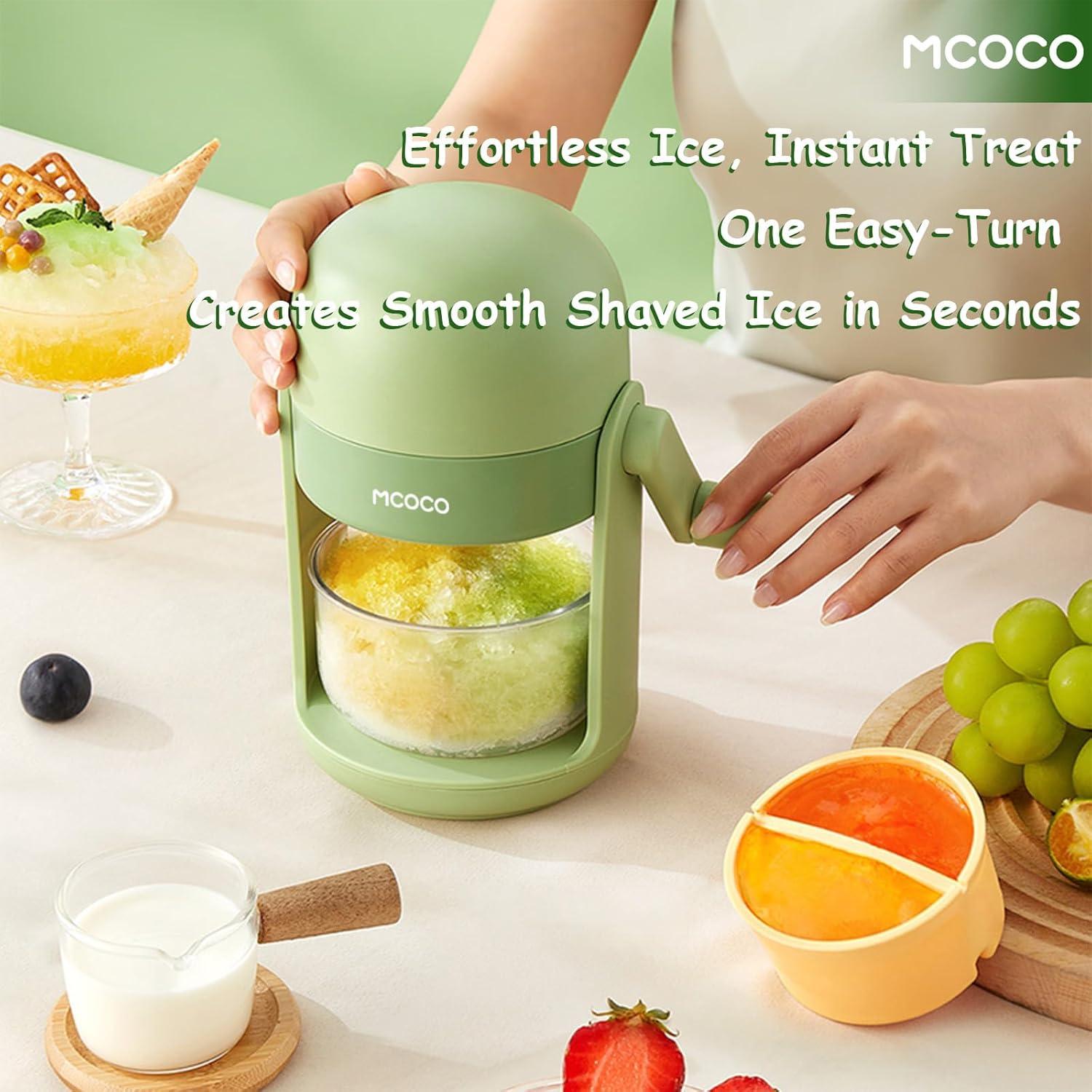 Trituradora de Hielo MCOCO Verde 0.75 kg con Tazón y Molde
