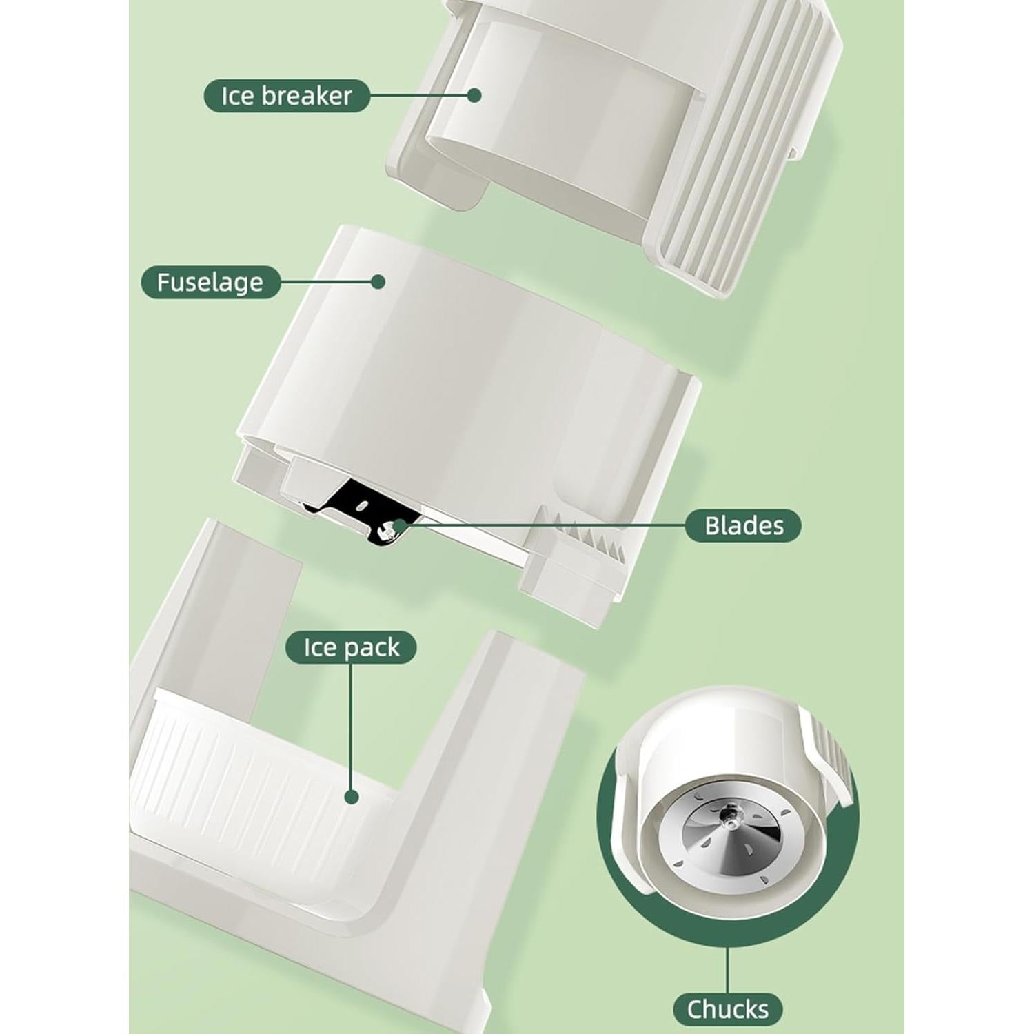 Máquina de Hielo Raspado HPPZITONG - Portátil, 1.46 kg, Automática