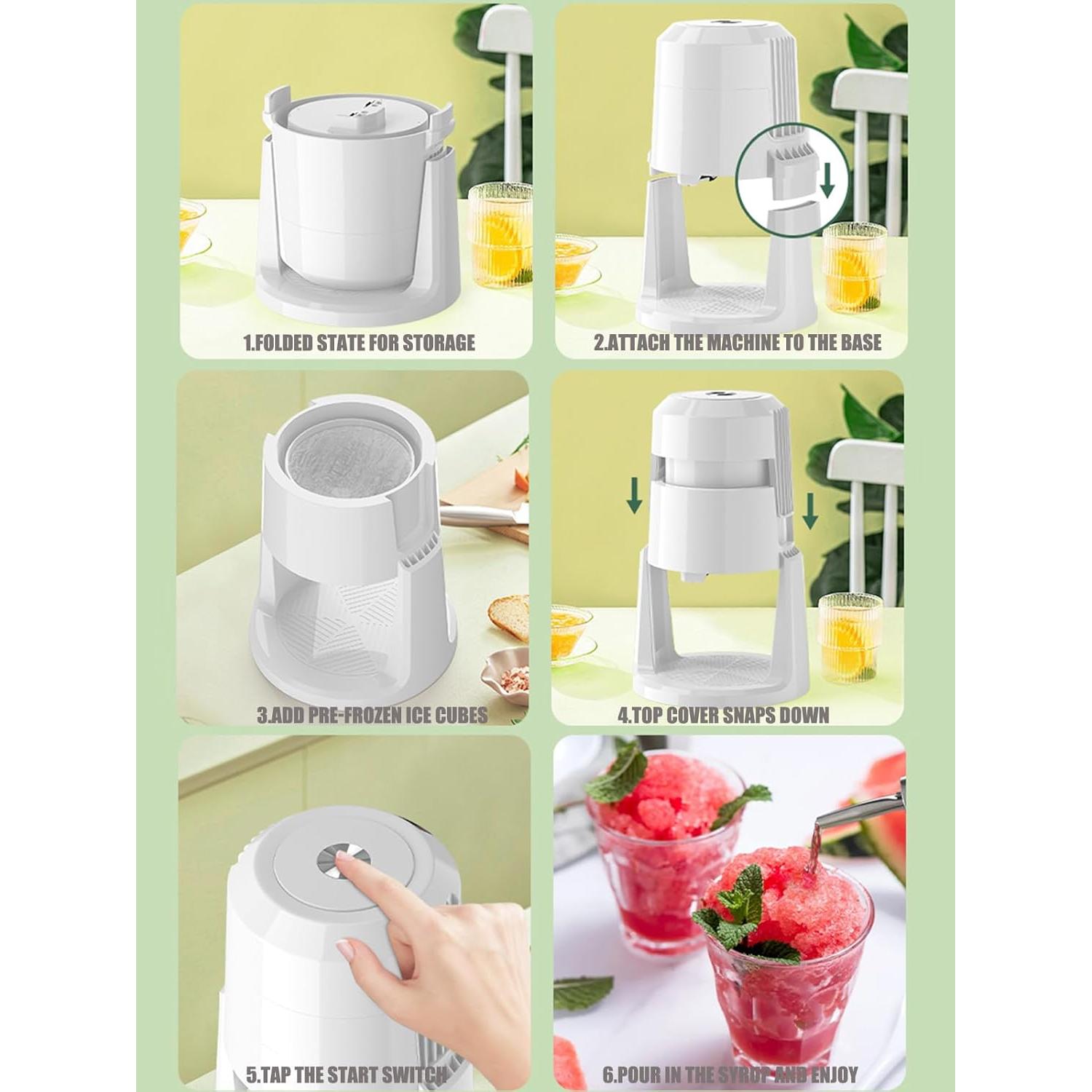 Máquina de Hielo Raspado HPPZITONG - Portátil, 1.46 kg, Automática