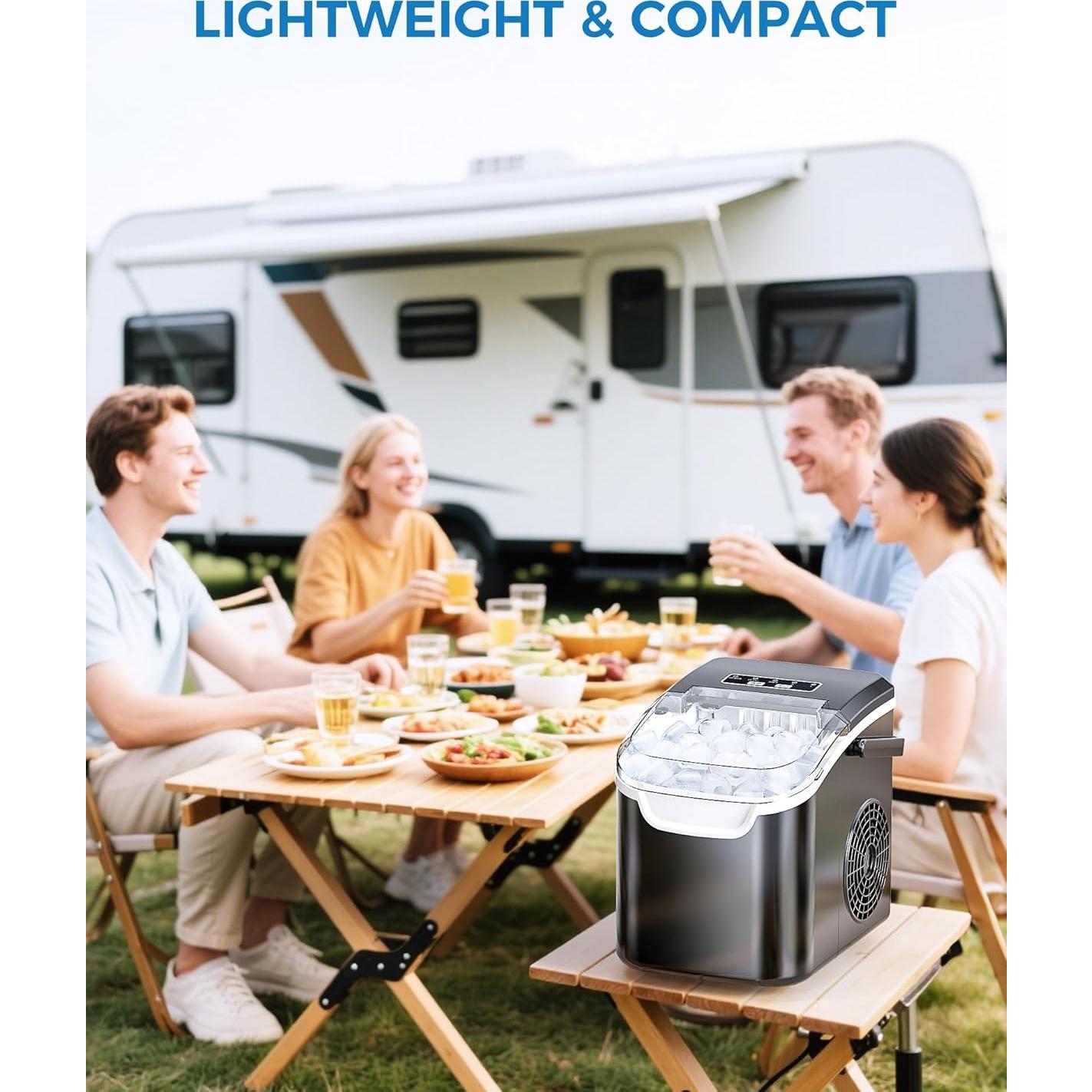 Fabricador de Hielo COWSAR HZB-12, 12.02 kg/24h, Portátil