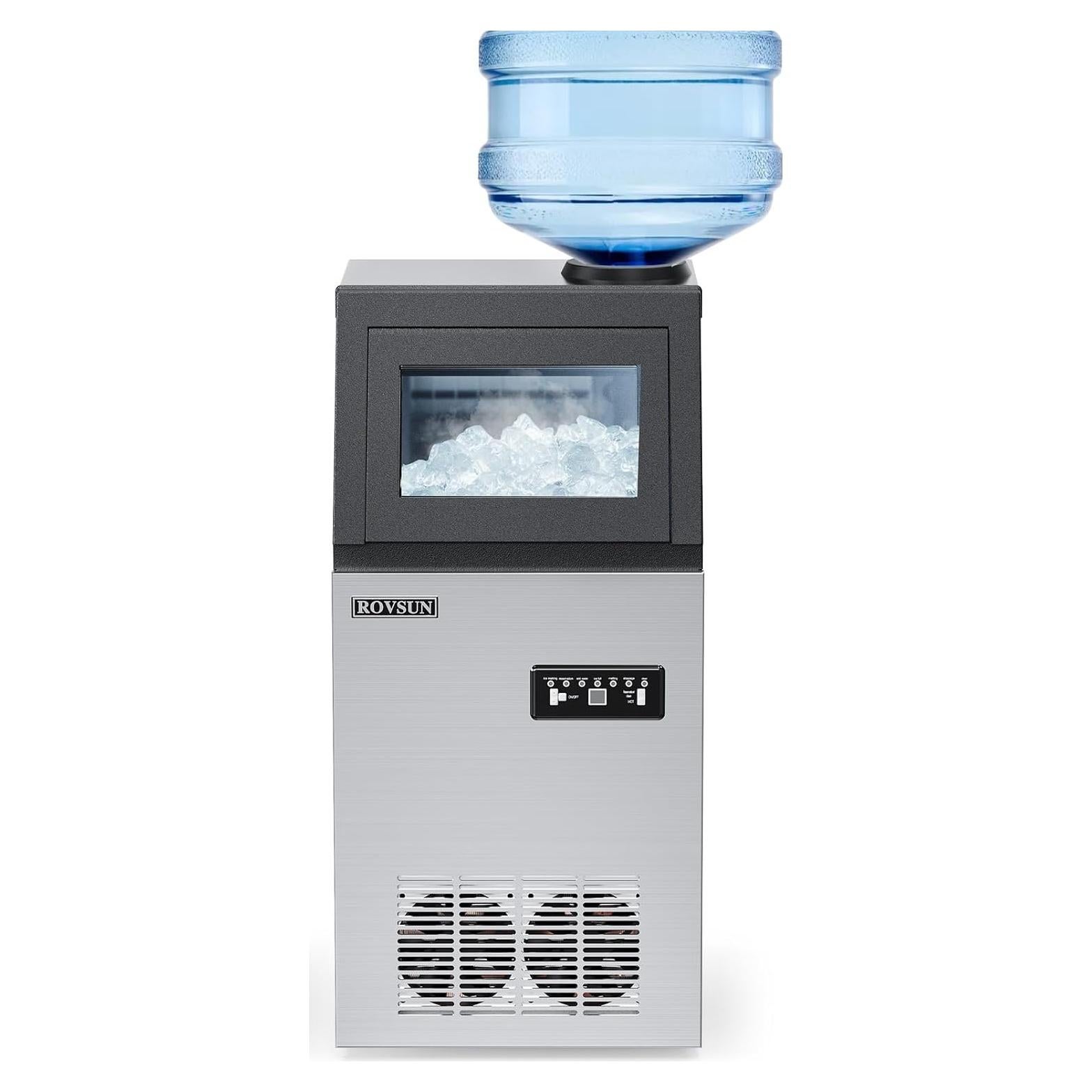 Máquina de Hielo Comercial ROVSUN 110LBS/24H 24lbs 10.9kg