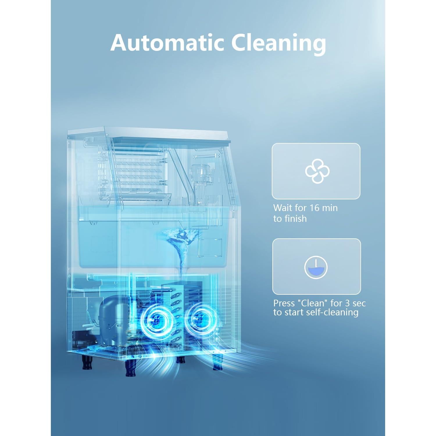 Máquina de Hielo Coolski IM-150 68KG/24H Acero Inoxidable