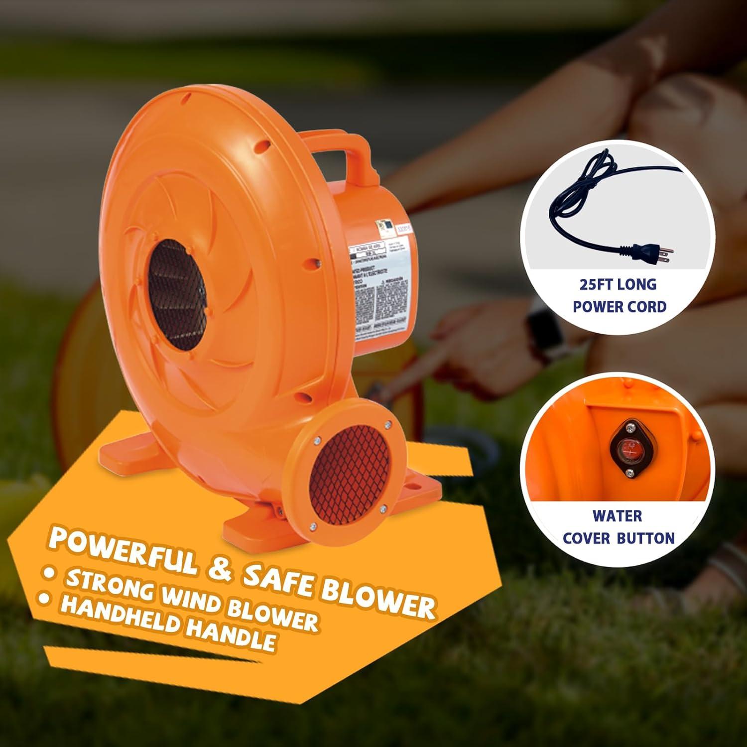 Castillo Inflable Action Air 12x9m con Soplador y Resbaladilla