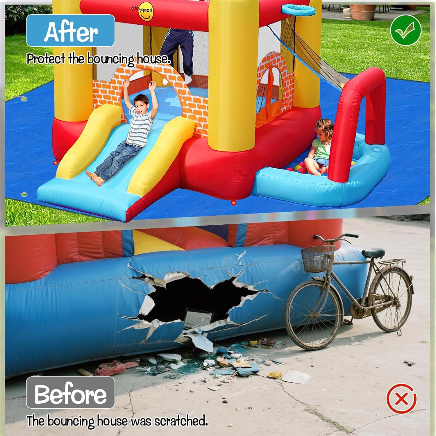 Alfombra Impermeable PE 500x300 cm para Casa Inflable CIEOVO