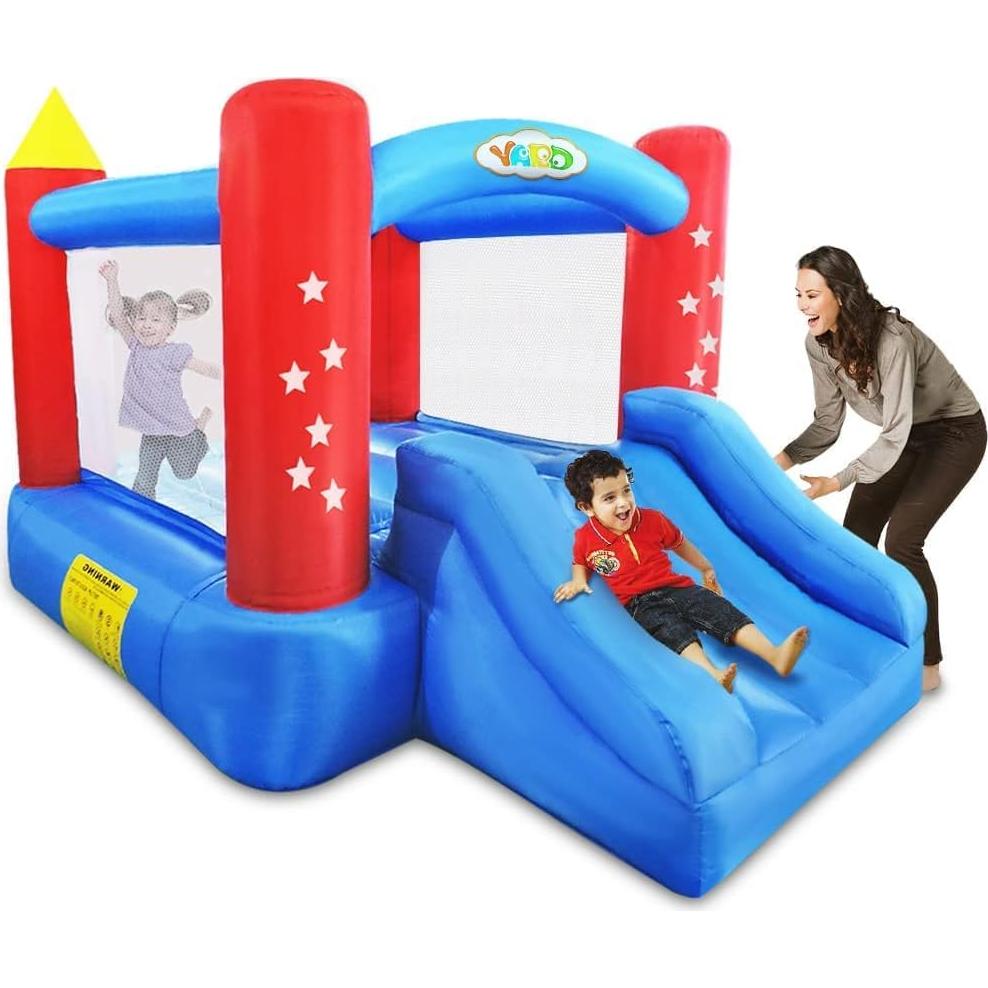 Casa Inflable de Rebote YARD 6207 con Tobogán y Pelotas 2.9x2.0m
