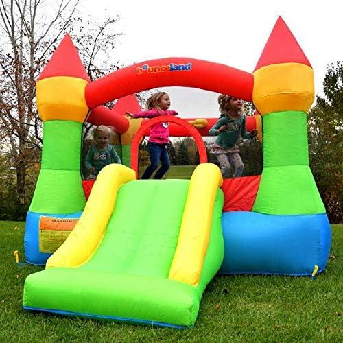 Castillo Inflable Bounceland con Aro de Baloncesto y Ventilador