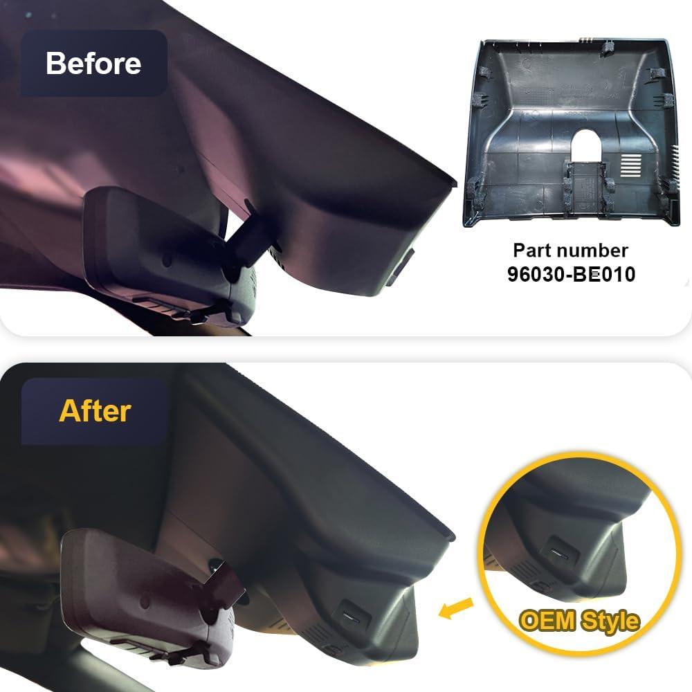 Cámara de Salpicadero Fitcamx 4K Frontal + 1080P Trasera para Hyundai Kona 2023-2025