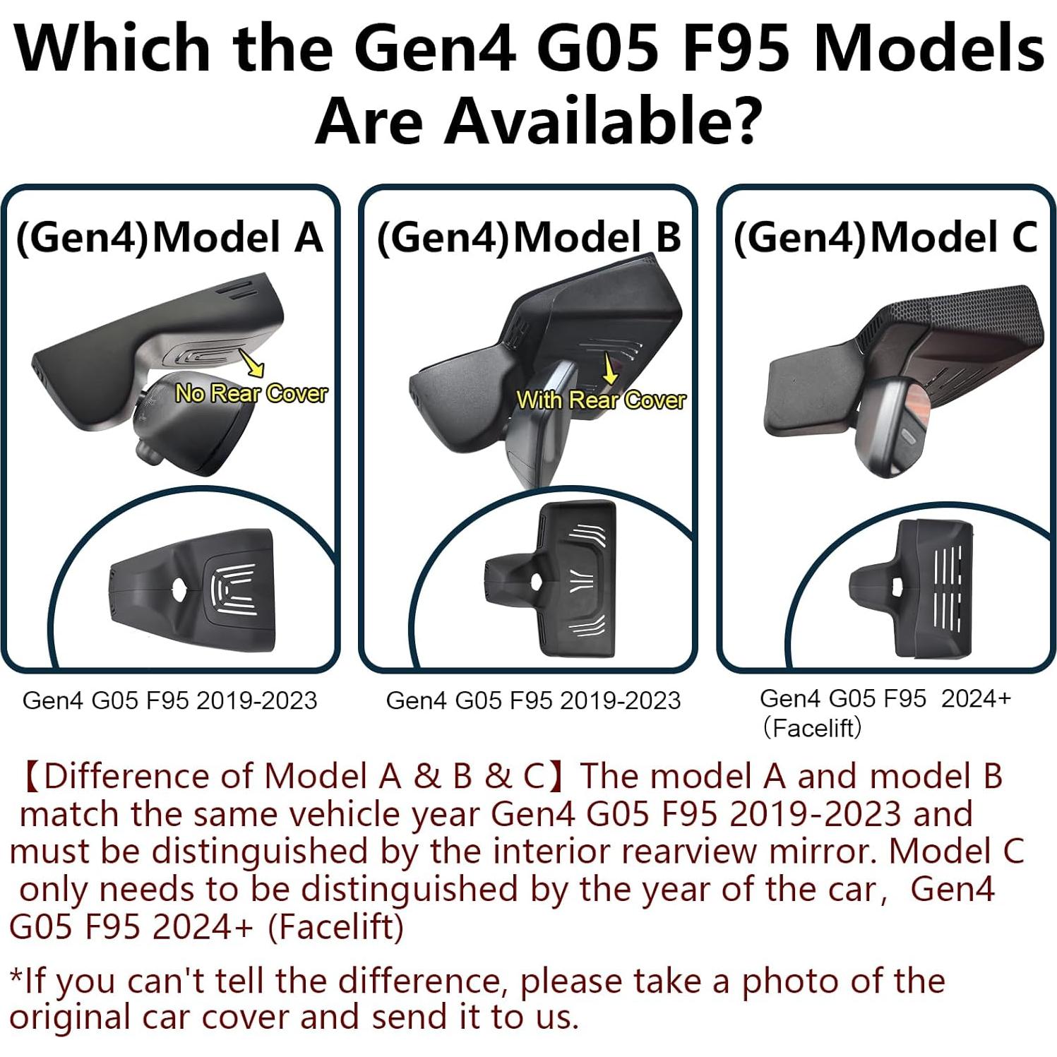 Cámara Dash 4K Mangoal para BMW X5 Gen4 G05 F95 2019-2023