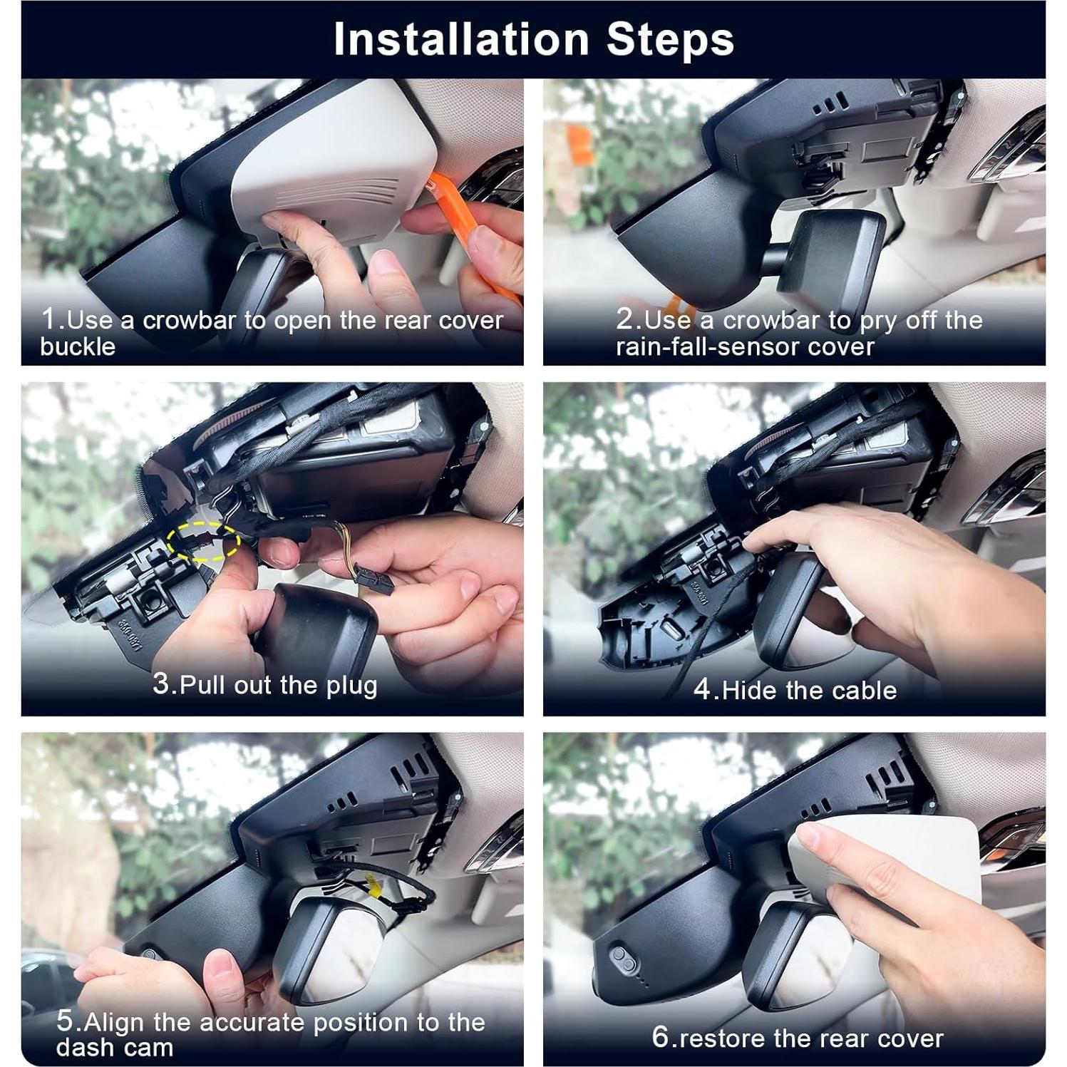 Cámara Dash 4K Mangoal para BMW X5 Gen4 G05 F95 2019-2023